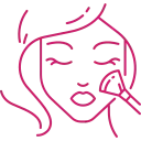 Makeup application icon.